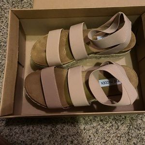 Womens Espadrille sandals - nude/blush size 7